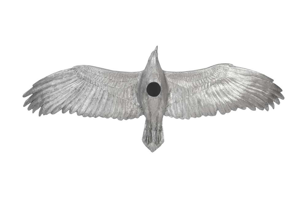 Phillips Collection - Soaring Eagle Wall Art, Resin, Silver Leaf, LG - PH94502 veiw 5