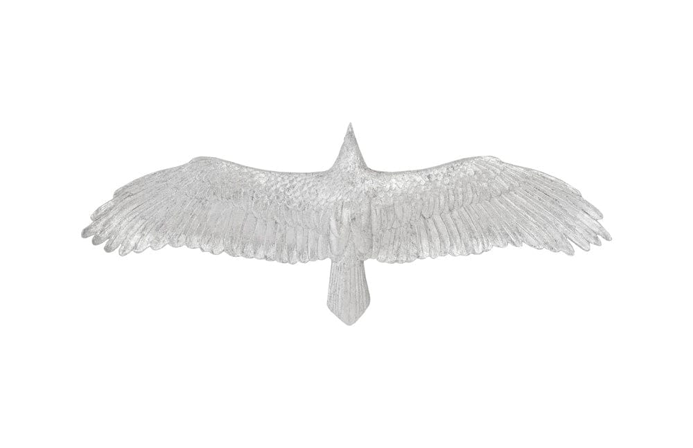 Phillips Collection - Soaring Eagle Wall Art, Resin, Silver Leaf, SM - PH97144 view 1
