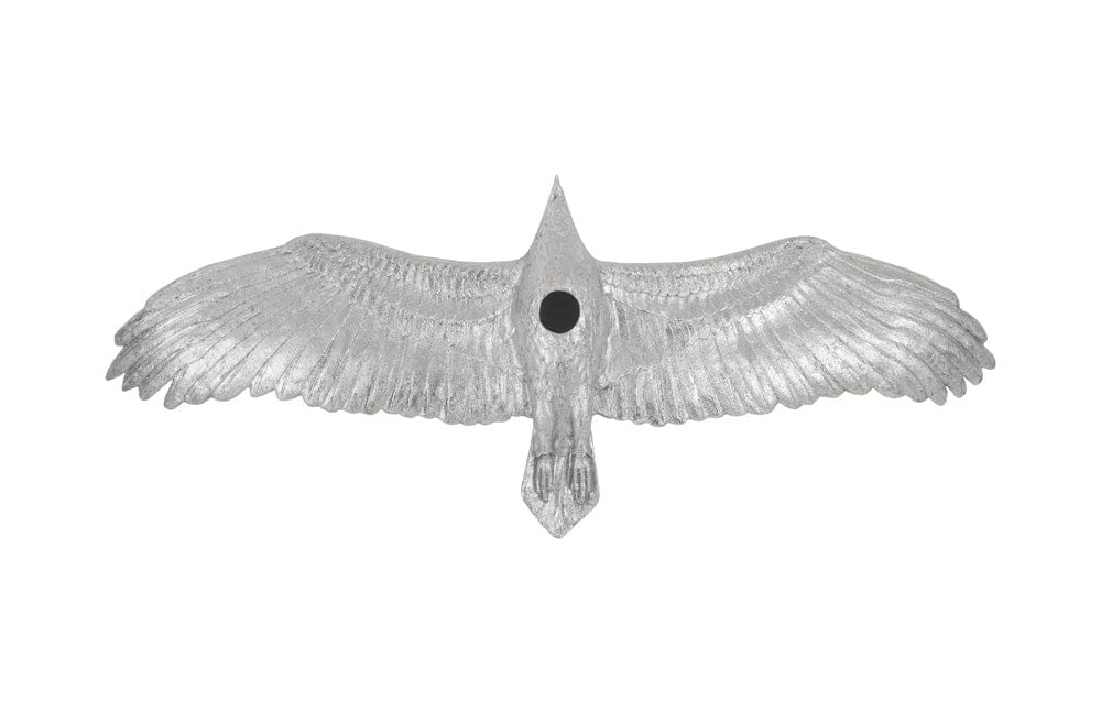 Phillips Collection - Soaring Eagle Wall Art, Resin, Silver Leaf, SM - PH97144 view 3