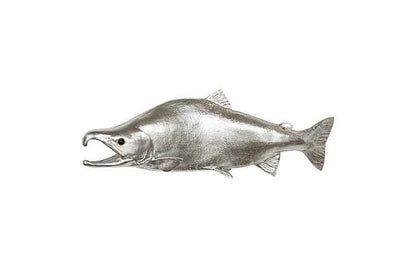 Phillips Collection - Sockeye Salmon Fish Wall Sculpture, Resin, Silver Leaf - PH76837 view 1