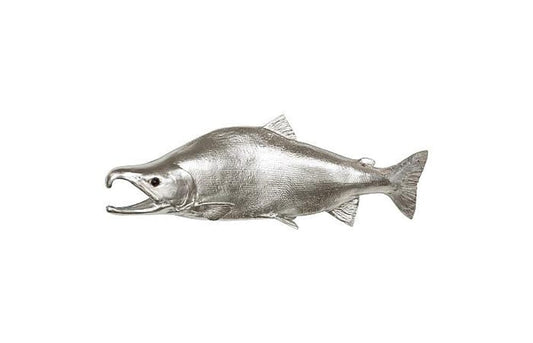 Phillips Collection - Sockeye Salmon Fish Wall Sculpture, Resin, Silver Leaf - PH76837 view 1