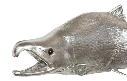 Phillips Collection - Sockeye Salmon Fish Wall Sculpture, Resin, Silver Leaf - PH76837 view 2