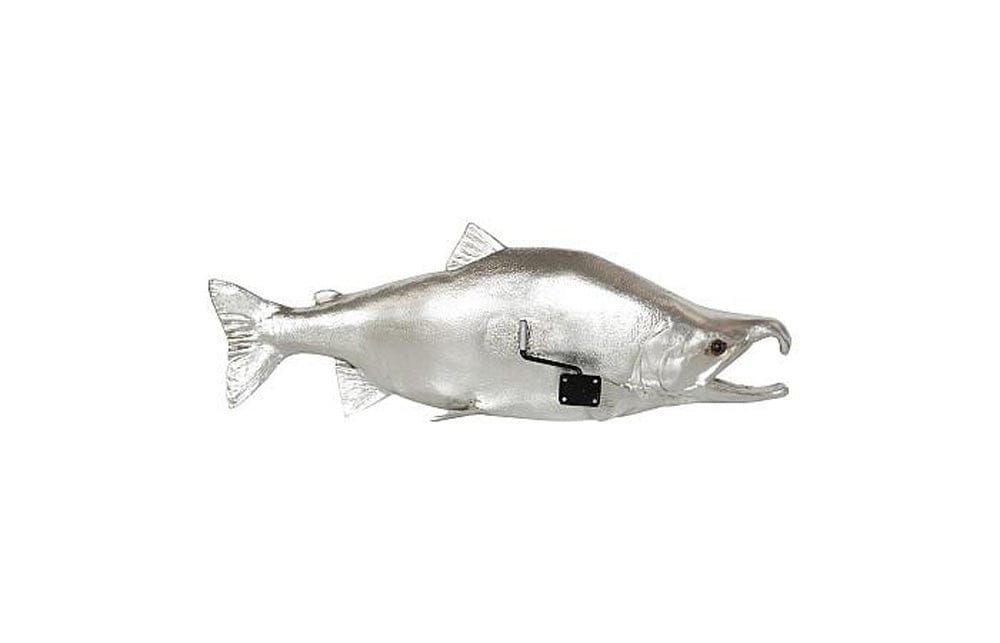 Phillips Collection - Sockeye Salmon Fish Wall Sculpture, Resin, Silver Leaf - PH76837 view 3
