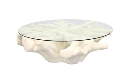 Phillips Collection - Sono Cast Root Coffee Table, With Glass, Roman Stone - PH83595 veiw 1