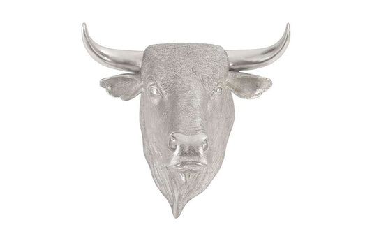 Phillips Collection - Spanish Fighting Bull Wall Art, Resin, Silver Leaf - PH82320 veiw 1