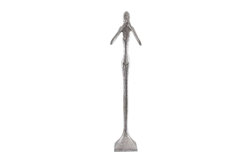 Phillips Collection - Speak No Evil Slender Sculpture, Large, Resin, Silver Leaf - PH66161 veiw 1