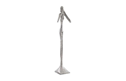 Phillips Collection - Speak No Evil Slender Sculpture, Large, Resin, Silver Leaf - PH66161 veiw 3