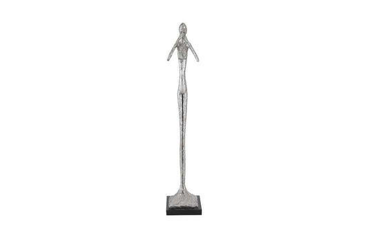 Phillips Collection - Speak No Evil Slender Sculpture, Small, Resin, Silver Leaf - PH66277 veiw 1