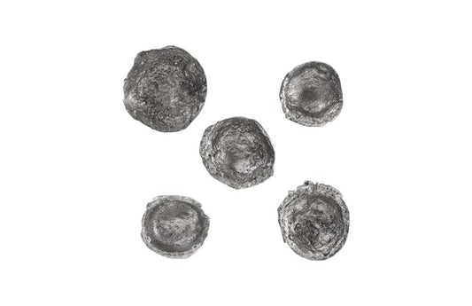 Phillips Collection - Splash Wall Bowls, Silver Leaf, Set of 5 - PH103565 veiw 1