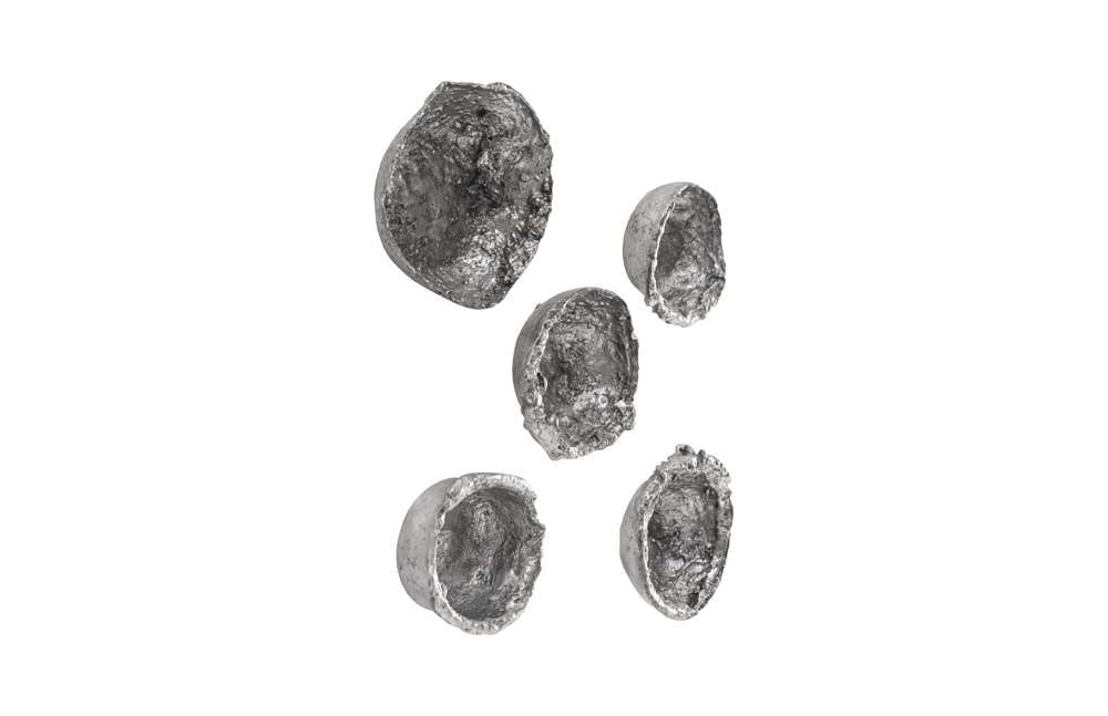 Phillips Collection - Splash Wall Bowls, Silver Leaf, Set of 5 - PH103565 veiw 2
