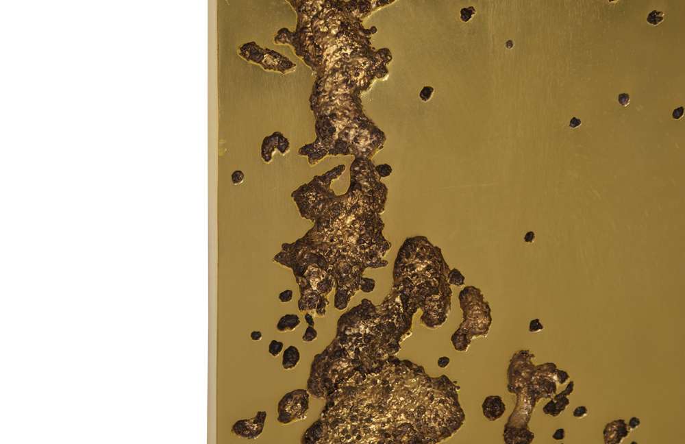 Phillips Collection - Splotch Wall Art, Rectangle, Gold Leaf - PH107318 veiw 3