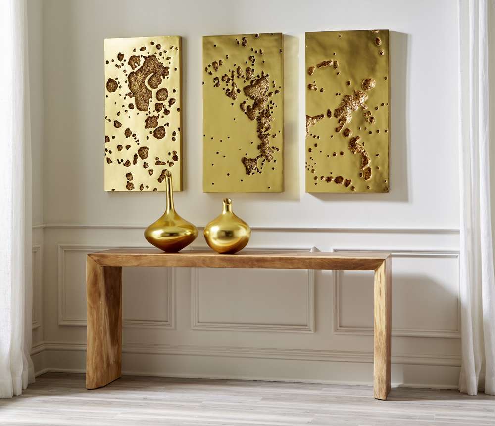 Phillips Collection - Splotch Wall Art, Rectangle, Gold Leaf - PH107321 veiw 5