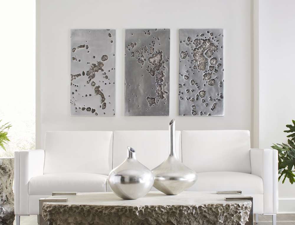 Phillips Collection - Splotch Wall Art, Rectangle, Silver Leaf - PH94493 veiw 5