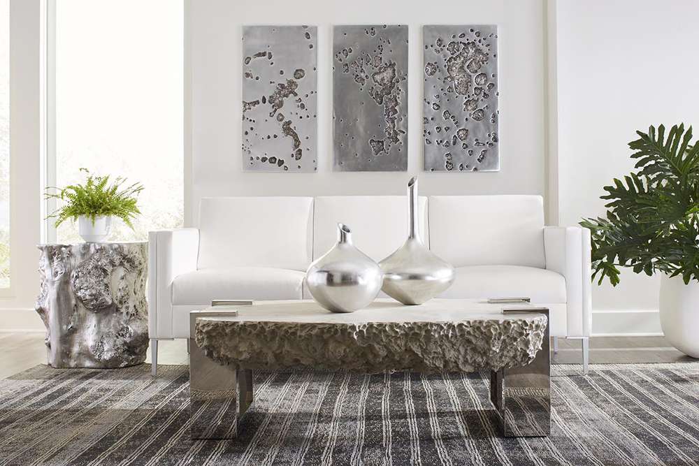 Phillips Collection - Splotch Wall Art, Rectangle, Silver Leaf - PH94493 veiw 6