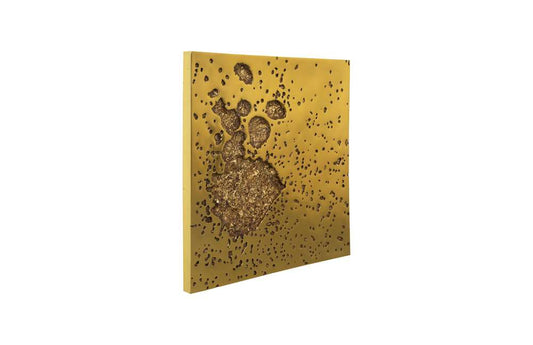 Phillips Collection - Splotch Wall Art, Square, Gold Leaf - PH107319 veiw 2