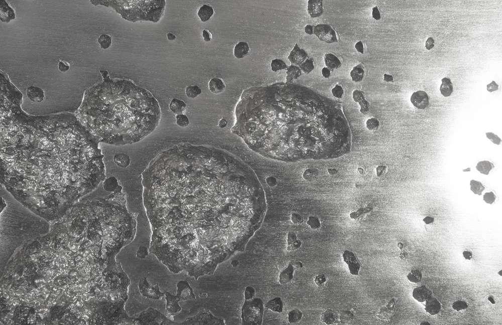 Phillips Collection - Splotch Wall Art, Square, Silver Leaf - PH94494 veiw 3