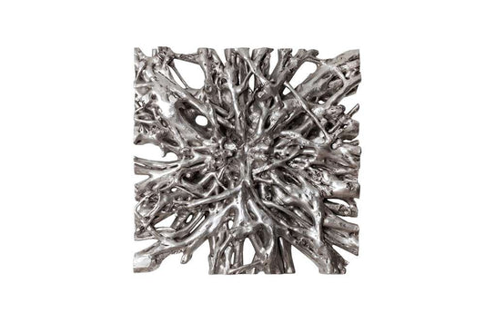 Phillips Collection - Square Root Wall Art, Silver Leaf, LG - PH65348 veiw 1