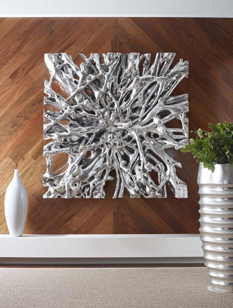 Phillips Collection - Square Root Wall Art, Silver Leaf, LG - PH65348 veiw 2