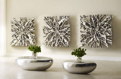 Phillips Collection - Square Root Wall Art, Silver Leaf, LG - PH65348 veiw 3