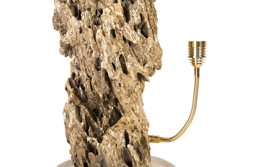 Phillips Collection - Stalagmite Lamp Polished Brass, MD, Glass Base, Assorted Size and Shape - CH82554 veiw 3