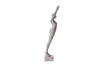 Phillips Collection - Standing Diving Sculpture, Black/Silver, Aluminum - ID103309 veiw 4