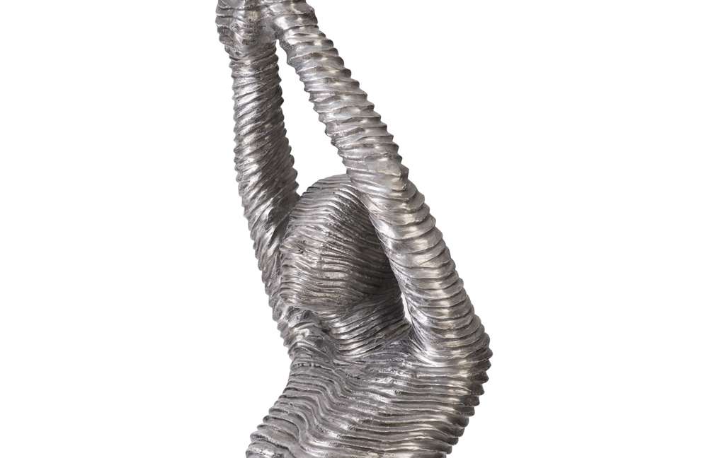 Phillips Collection - Standing Diving Sculpture, Black/Silver, Aluminum - ID103309 veiw 5