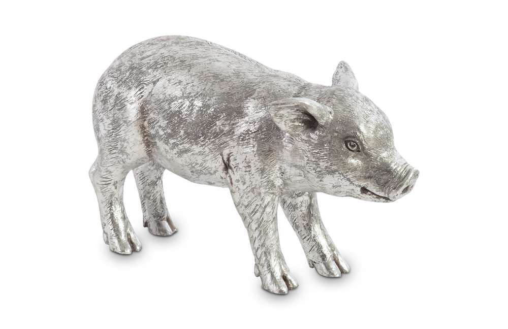 Phillips Collection - Standing Piglet, Silver Leaf - PH67601 veiw 1