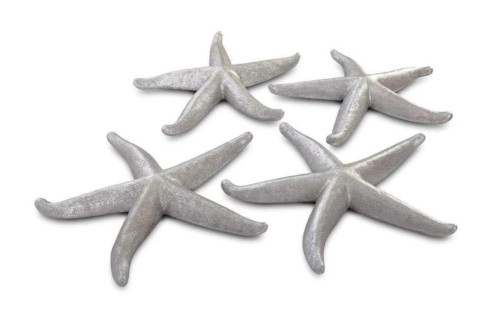 Phillips Collection - Starfish, Silver Leaf (Set of 4) - LG - PH67532 veiw 2