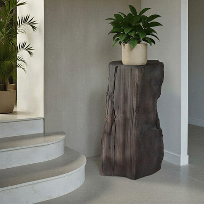 Phillips Collection - Stratified Cast Stone Pedestal, Painted Slate - PH119126 view 3