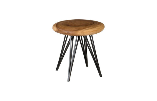 Phillips Collection - String Stool on Black Metal Legs, Natural - TH95435 view 1