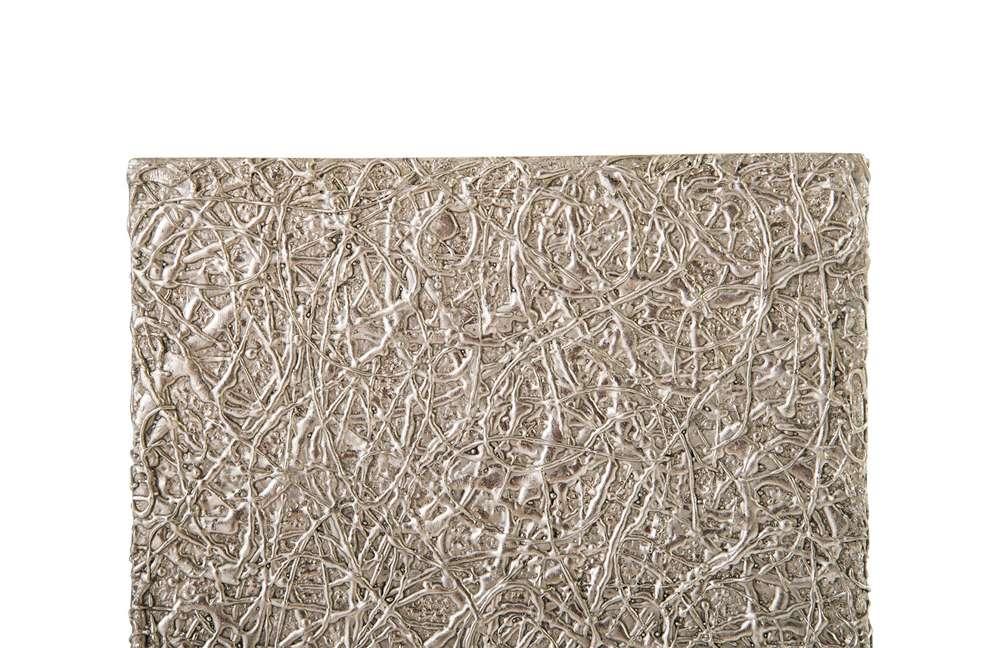 Phillips Collection - String Theory Pedestal, Silver Leaf, SM - PH83555 veiw 4