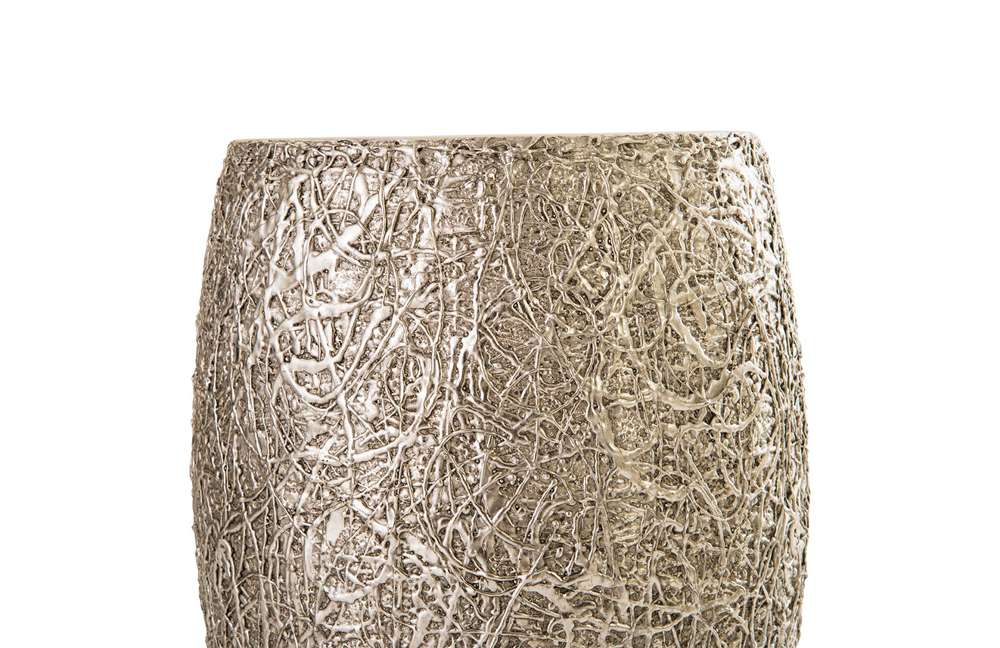 Phillips Collection - String Theory Planter, Silver Leaf, SM - PH83551 veiw 3