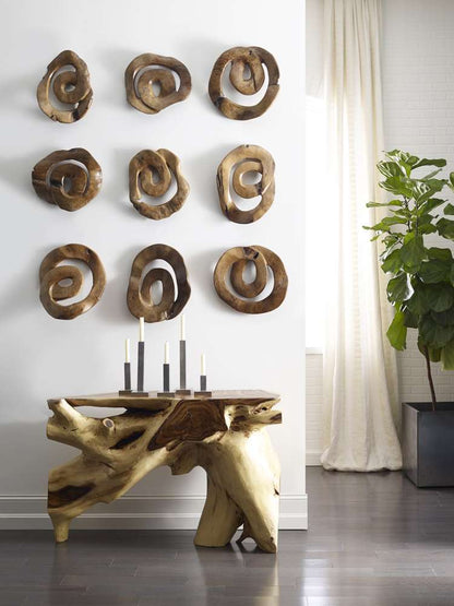 Phillips Collection - Swirl Wall Tile, Teak Wood, Assorted - ID78856 veiw 6