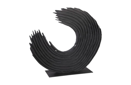 Phillips Collection - Swoop Tabletop Sculpture, Black Wood, Large - TH103476 view 2