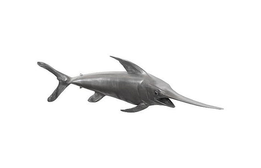 Phillips Collection - Swordfish Fish Wall Sculpture, Resin, Polished Aluminum Finish - PH65285 view 1