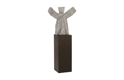 Phillips Collection - Tai Chi Winner Sculpture on Pedestal, Gray Stone/Black - TH94535 view 1