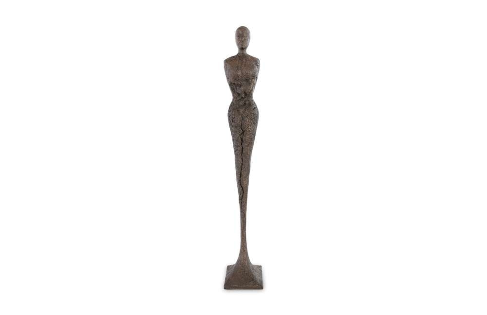 Phillips Collection - Tall Chiseled Female Sculpture, Resin, Bronze Finish - PH67650 veiw 1
