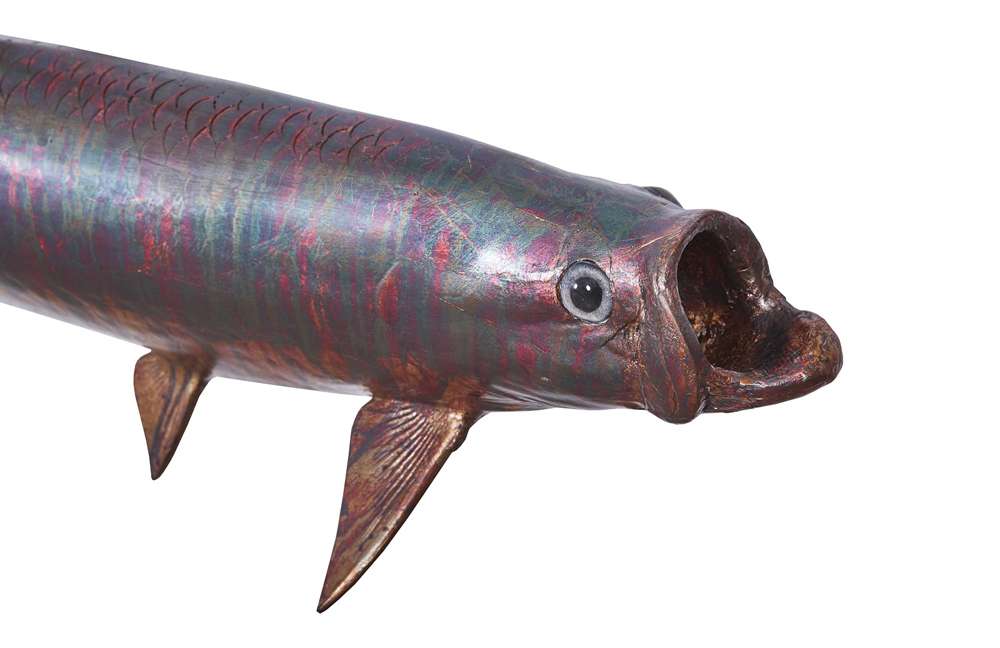 Phillips Collection - Tarpon Fish Wall Sculpture, Resin, Copper Patina Finish - PH100657 veiw 3