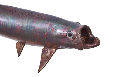 Phillips Collection - Tarpon Fish Wall Sculpture, Resin, Copper Patina Finish - PH100657 veiw 3