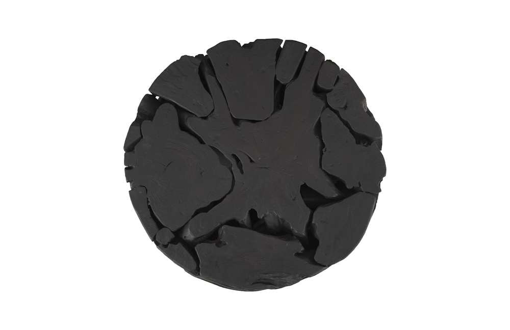 Phillips Collection - Teak Chunk Round Coffee Table, Black - ID104053 veiw 2