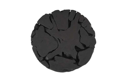 Phillips Collection - Teak Chunk Round Coffee Table, Black - ID104053 veiw 2