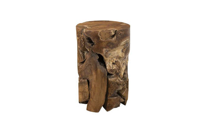 Phillips Collection - Teak Chunk Side Table, Round - ID65142 veiw 1