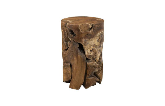 Phillips Collection - Teak Chunk Side Table, Round - ID65142 veiw 1