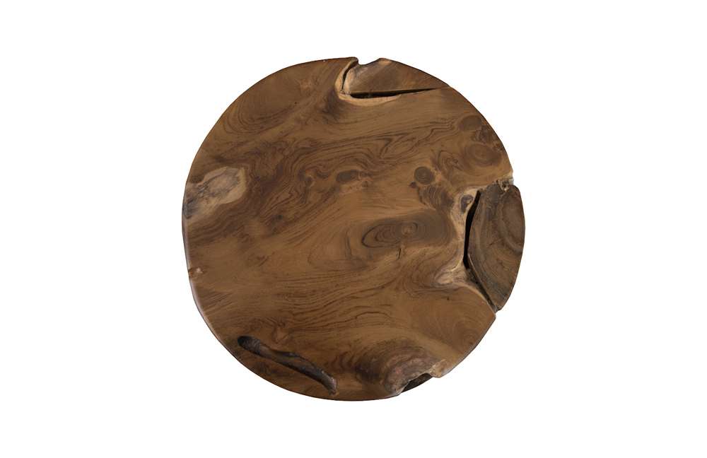Phillips Collection - Teak Chunk Side Table, Round - ID65142 veiw 2