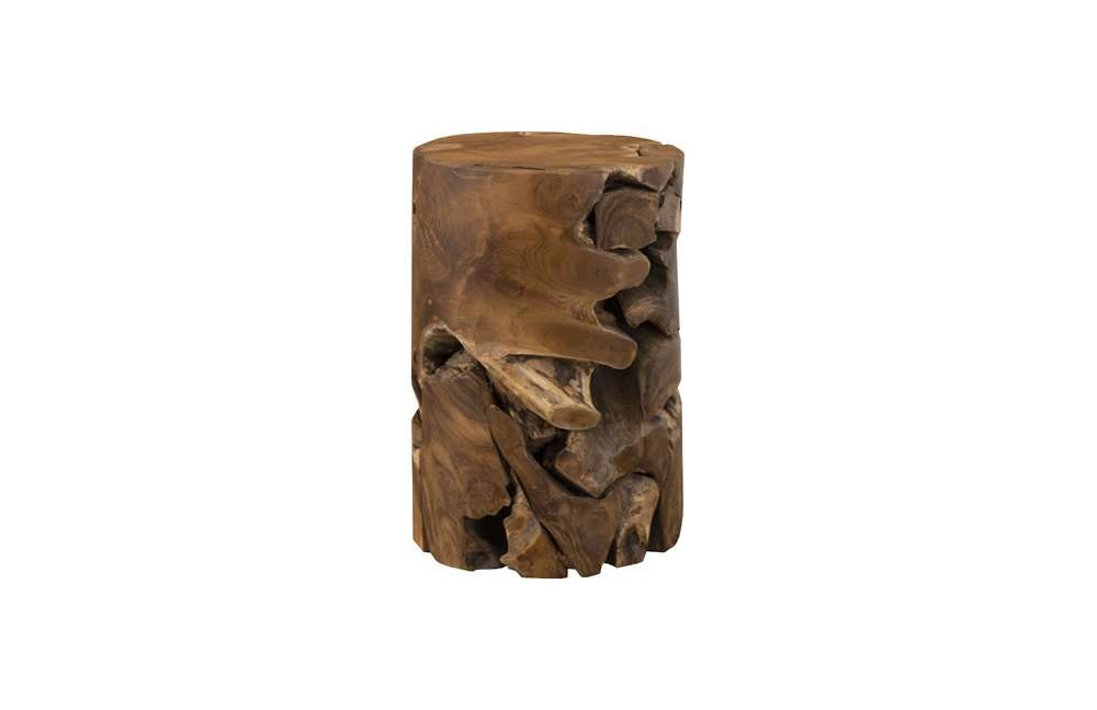 Phillips Collection - Teak Chunk Side Table, Round - ID65142 veiw 3