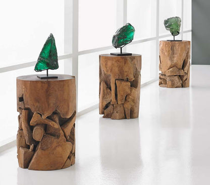Phillips Collection - Teak Chunk Side Table, Round - ID65142 veiw 5