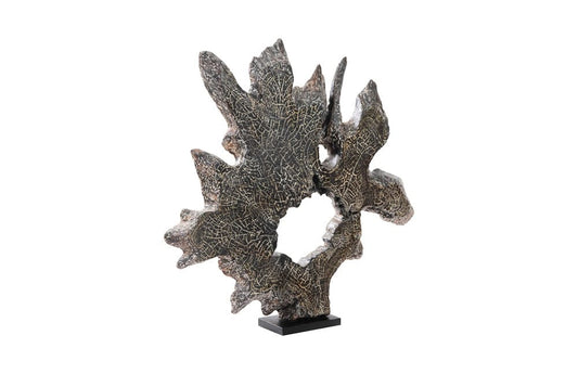 Phillips Collection - Teak Sculpture on Stand, Black Wash - ID85091 view 1