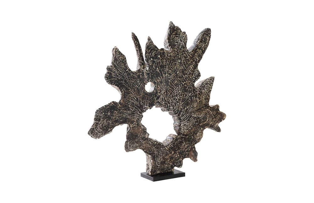 Phillips Collection - Teak Sculpture on Stand, Black Wash - ID85091 view 2