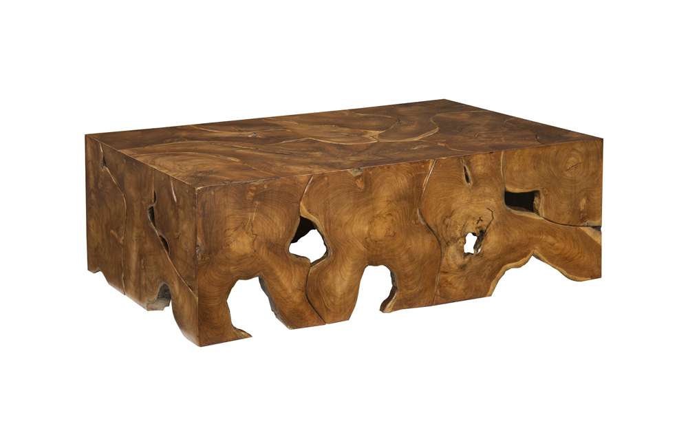 Phillips Collection - Teak Slice Coffee Table, Rectangle - ID65144 veiw 1