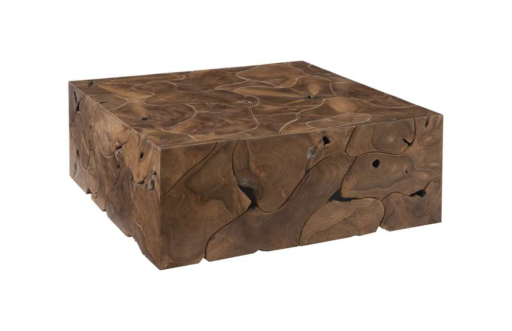 Phillips Collection - Teak Slice Coffee Table, Square - ID65145 veiw 1